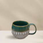 Teal Ceramic Cup