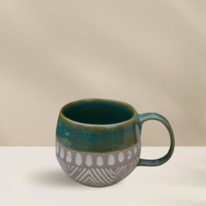 Teal Ceramic Cup