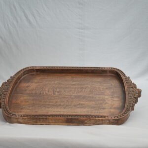 Tray Wooden Golden Brown