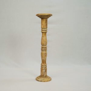 Natural Finish Candle Pillar Tall