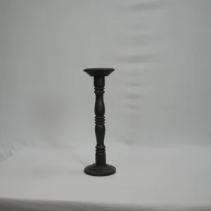 Black candle pillar tall 01