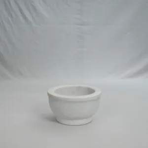 WHITE MARBLE PLANTER 03