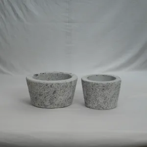 GREY STONE PLANTER SET