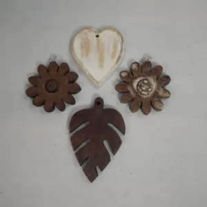 wooden flower medallion