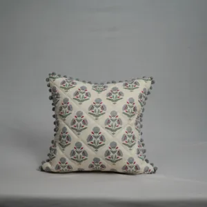 BLOCK PRINTED CUSHION COVER S4