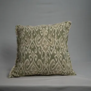 GREEN IKAT CUSHION COVER LARGE