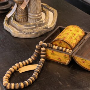Antique treasure box set yellow